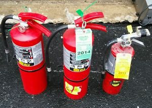 3 Fire extinguishers