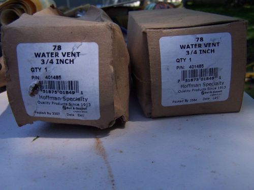 Two hoffman water vent 3/4 inch 401485 for sale