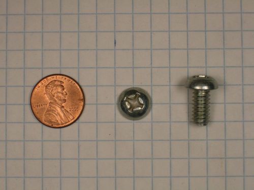 Machine screws #(1/4&#034;-20) x 1/2&#034; steel, round head, phillips drive, zinc-plated for sale