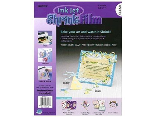 Grafix Shrinky Shrink Film Ink Jet Clear (8.5&#034;x11&#034;)