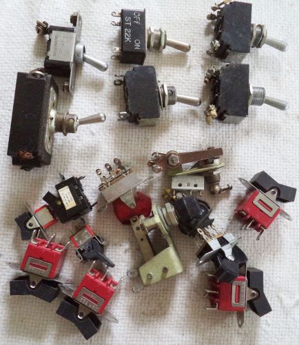 1 Lb NOS and Used Toggle and Rocker Switch of Mixed Types   N/R