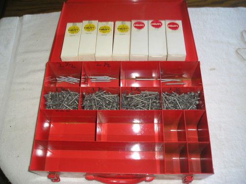 Hilti Fastening Systems Metal Box w/ Fasteners and 700 Safety Boosters