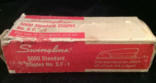VINTAGE Mid Century Box Retro USA  SWINGLINE STANDARD STAPLES - No. S.F.-1