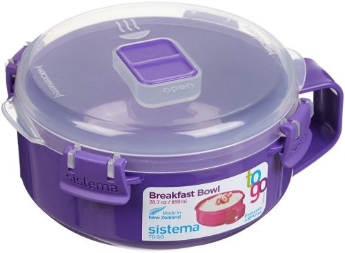 Sistema to go collection microwave breakfast bowl 28.7 ounce/ 3.6 cup assorted c for sale