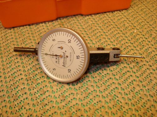 .0005&#034; interapid 312b-1 dial test indicator swiss made machinist tool for sale