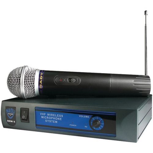 Nady DKW-3 HT/B 185.150 MHZ Handheld Wireless Cardioid Dynamic Microphone System