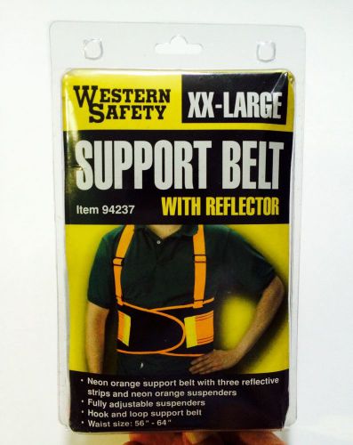 Safety Support Belt with Reflector Size 2X  XX Large Factory Sealed Brand New