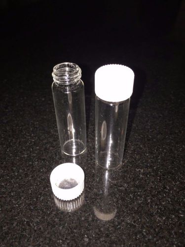 New clear glass screw cap vial 7ml   lot of 50 for sale