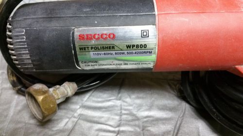 Secco WP-800 Polisher Grinder Variable Speed Concrete Polisher