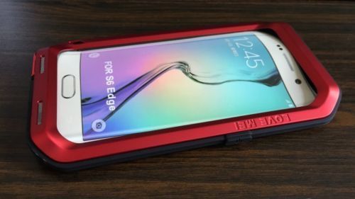 #2 LOVE MEI for HTC Desire 820 Waterproof Anti-slip Metal Protective Case(Red)