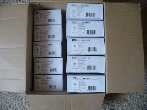 Lot of 5 HUBBELL ATD1000C OCC Sensor 1000sq ft white and power pack CU300A