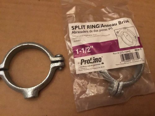 Lot of 17) 1-1/2 1.5&#034; 1 1/2&#034; galvanized split ring hanger galvanized iron (z5) for sale