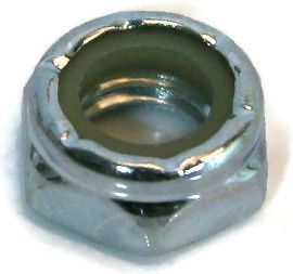 Heavy nylon insert hex jam nut zinc grade a steel - 3/8&#034;-16 unc - qty-250 for sale