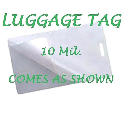 10 mil luggage tags laminating pouch sheets with slot 2-1/2 x 4-1/4 (300 each) for sale