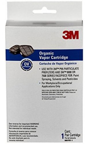 3M 6001 Organic Vapor Cartridge, 1-Pair