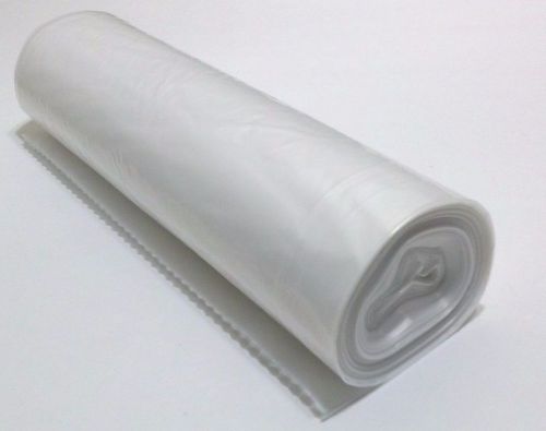 56 Gallon 16 Micron 43&#034; x 48&#034; High Density Can Liner Trash Bags Commercial - 100