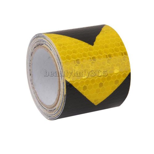 High intensity reflective tape self adhesive vinyl 5cm*3m arrow yellow&amp;black for sale
