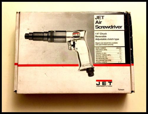 Jet JSM-803 1/4&#034; Air screwdriver -LOWERED PRICE!!! Sales To 48 US ONLY!!