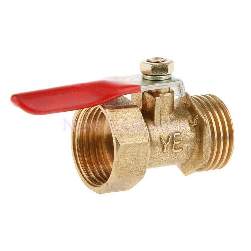 1/2 20mm Full Port Ball Valve Thread Connector with Red Lever Handle