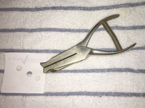 ANTIQUE SOLID METAL 3/8&#034; HEAVY HAND HELD HOLE PUNCH PUNCHER MADE IN U.S.A.