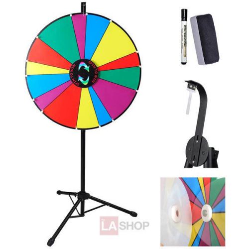 24&#034; Floor Stand Tripod Spinning Prize Wheel 14 Slot 26669