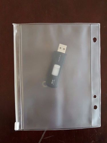 Zipper Supply / USB Case for 3-Ring Binders - Vinyl Plastic