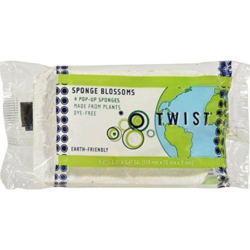 Twist Blossoms Sponge 4-Count (Pack of 12) ( Value Bulk Multi-pack)