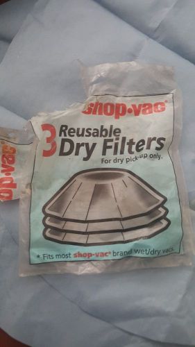 GENUINE Shop Vac 901-37 Reusable Dry Filters/2 only