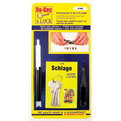 Prime-line products e 2402 re-key a lock kit schlage type &#034;c&#034; 5-pin tumbler s... for sale