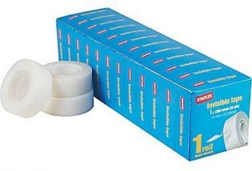 Staples Invisible Tape 12 Pack (Each 36 Yards)
