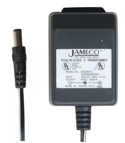 Jameco reliapro ac to dc wall adapter transformer single output 6 volt 0.5 amp 3 for sale