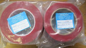 FRALOCK Electrical Insulation Red T-200 2&#034; x 72 Yds Lot of 4