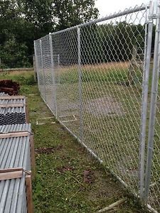 Chain link temp construction fence panels-10&#039; x 6&#039; rent a fence for sale