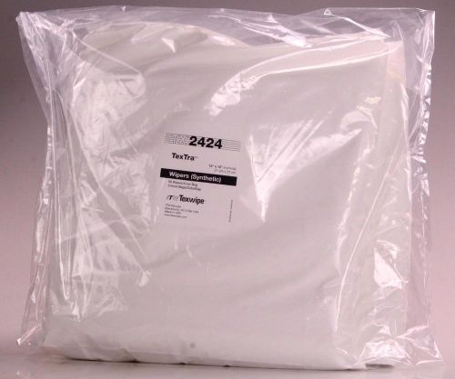 Tx2424 textra texwipe 12&#034; x 12&#034; polyester cleanroom synthetic wipers - 100 pack for sale