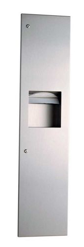 Bobrick - b-3803 - recessed paper towel dispenser &amp; waste receptacle, new for sale