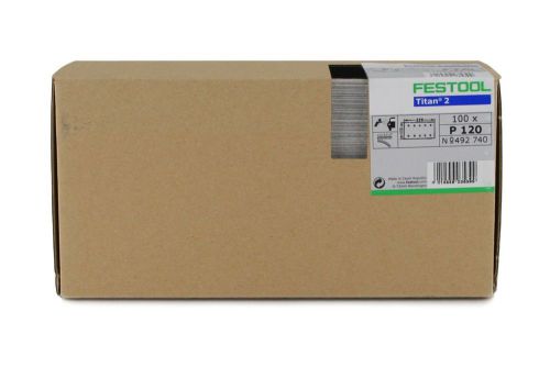 Festool 492741 P150 Grit, Titan 2 Abrasives, Pack of 100