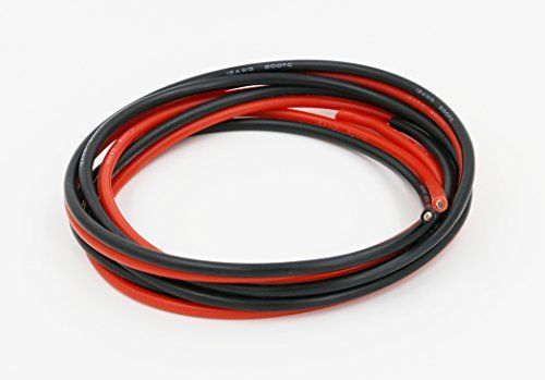 BNTECHGO 12 Gauge Silicone Wire 10 Feet [ 5 ft black and 5 ft red ]- 12 AWG Wire