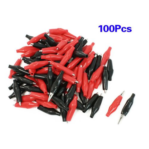 100Pcs  Alligator Leads Crocodile Test Clip for Electrical Jumper Wire Cable bb