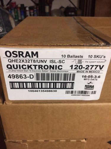 Osram sylvania qhe2x32t8/unv isl-sc #49863 for sale