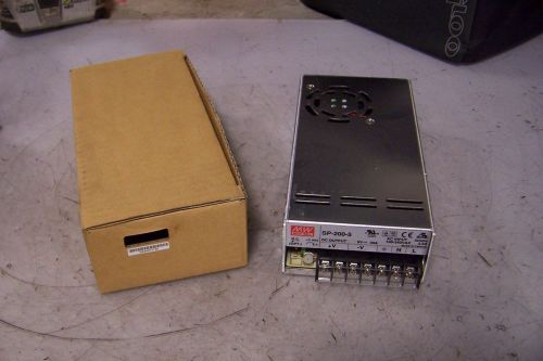 NEW MEAN WELL SP-200-5 AC TO DC POWER SUPPLY SINGLE OUTPUT 5 VDC 100/2040 VAC