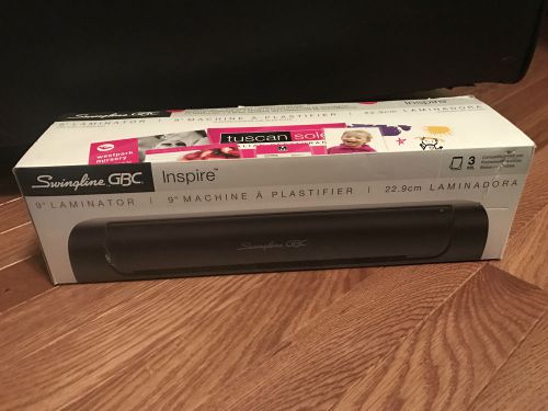Swingline gbc laminator, inspire, thermal, 9 inch max width, quick warm-up new for sale