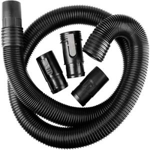 2.5 Inch X 7 Ft Flexible Wet Dry Vacuum Hose Dual Flex Locking W/ Locking Tabs