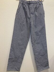 New Chef Works Brand Checkered Baggy Designer Chef Pants Size Extra Small