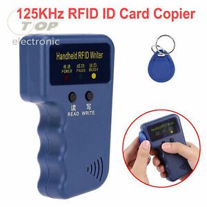 Handheld 125Khz RFID ID Card Copier Reader Writer Entry Door Lock Access Control