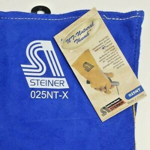 Steiner 025NT-X Natural Thumb Cowhide Welding Glove Heat Resistor Lined 14&#034;  XL
