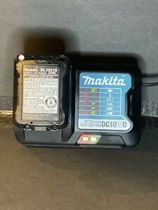 MAKITA BL1021B 12V MAX CXT Li-Ion 2.0 Amp Battery Pack &amp; DC10WD Charger