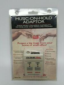 NEW - Music-On-Hold Adapter Phone Line On-Hold-Plus 2 Line -