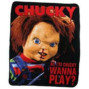 CK0527 Universal &#034;Wanna Play&#034; Raschel Throw, 50 x 60 inches Chucky