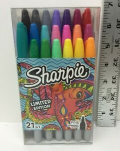 Limited Edition Sharpie 21 Pack Fine Point Permanent Markers Brand New Sealed