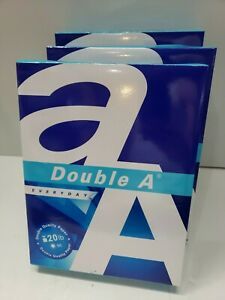 Double A Everyday Mill Branded Copy Paper 96 Bright,White, 8.5&#034;x11&#034;, 1500 Sheets